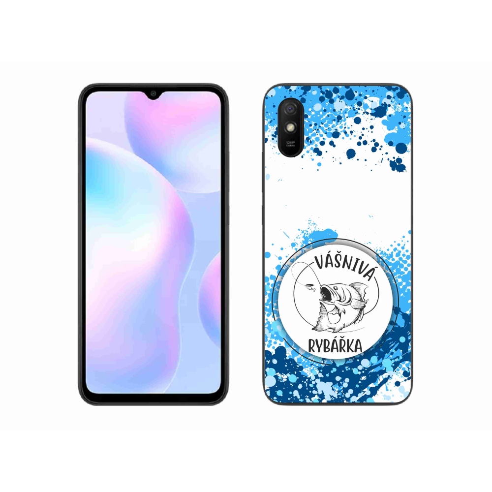 Gélový kryt mmCase na Xiaomi Redmi 9AT - vášnivá rybárka biele pozadie