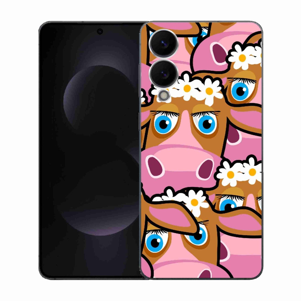 Gélový kryt mmCase na Samsung Galaxy S25 Edge - kreslené kravičky