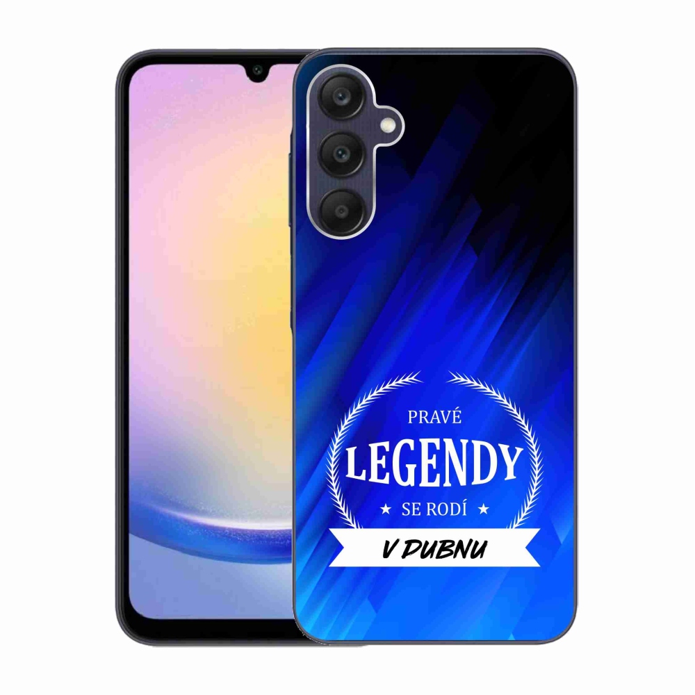 Gélový kryt mmCase na Samsung Galaxy A25 5G - legendy v apríli modré pozadie