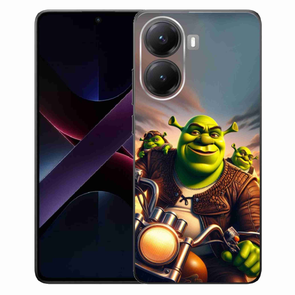 Gélový kryt mmCase na Xiaomi Poco X7 Pro 5G - shrek na motorke