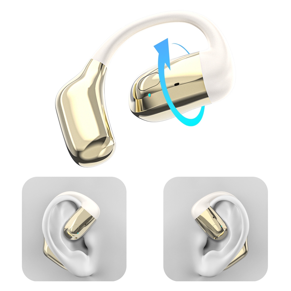 Bluetooth headset Dudao U4A OWS 5.3 na obe uši - zlatá