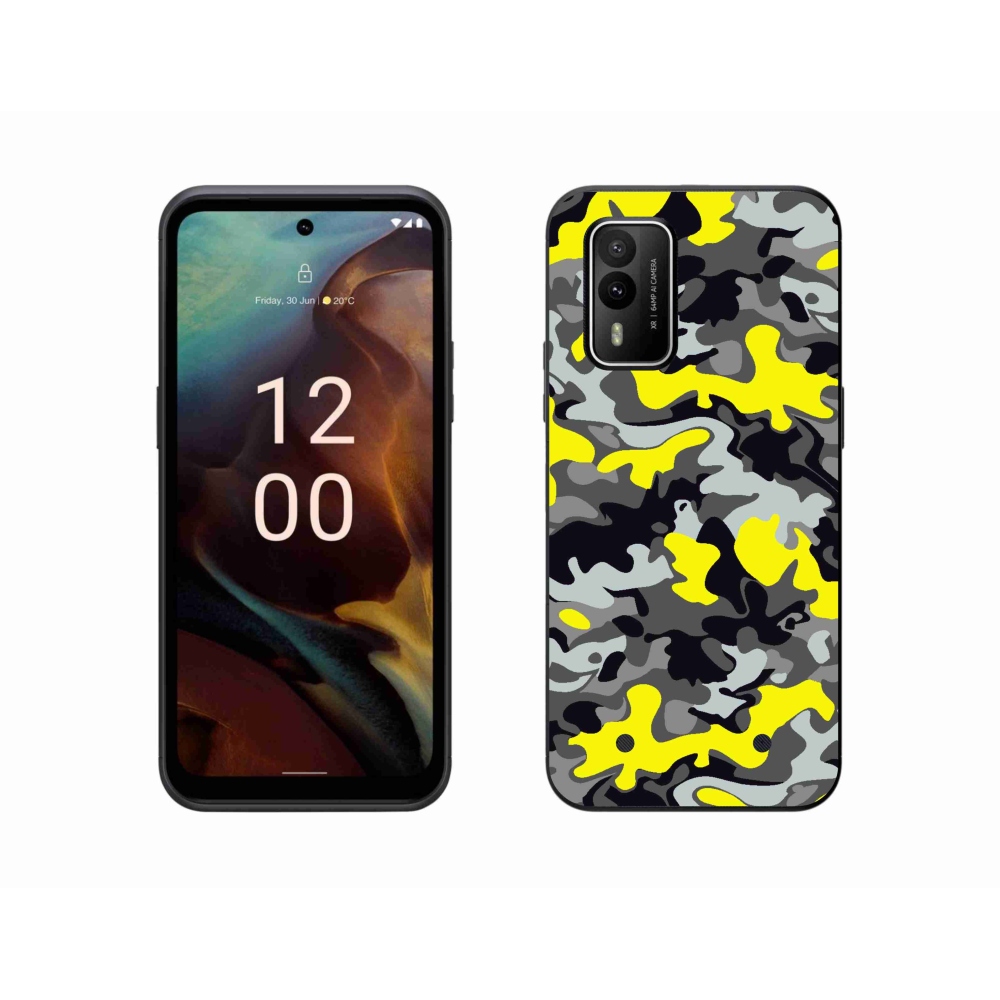 Gélový kryt mmCase na Nokia XR21 - maskáčový vzor 6