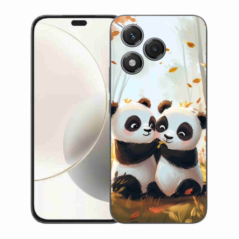 Gélový kryt mmCase na Honor 400 Lite - pandy