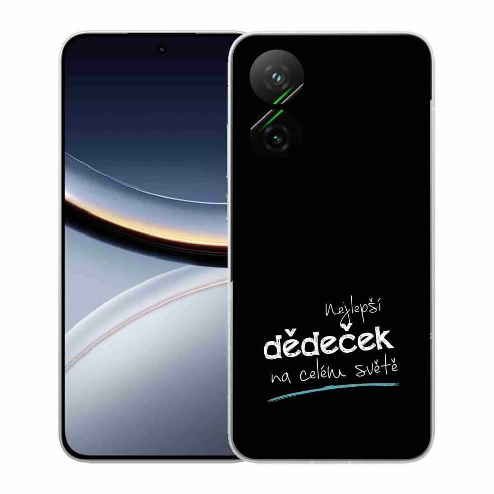 Gélový kryt mmCase na Xiaomi Poco F7 5G - najlepší dedko 3 čierne pozadie