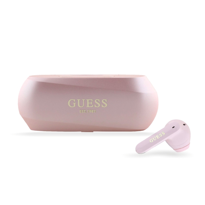 Guess Elongated Metallic ENC TWS Bezdrôtové Slúchadlá Pink