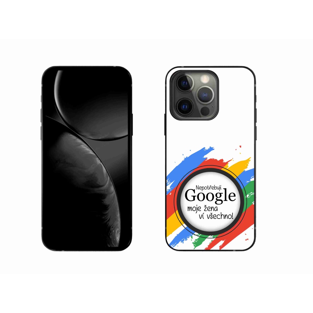Gélový kryt mmCase na iPhone 13 Pro 6.1 - žena vie všetko biele pozadie