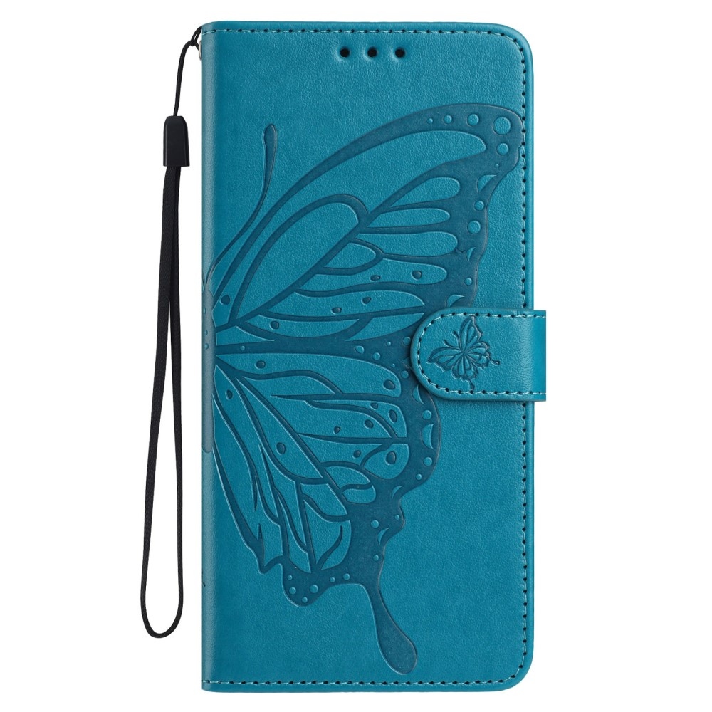 Floral Butterfly knižkové púzdro na Xiaomi Redmi A5 (171.7x77.8x8.3mm) - modré