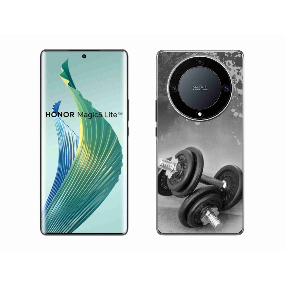 Gélový kryt mmCase na Honor Magic 5 Lite 5G - činky 1