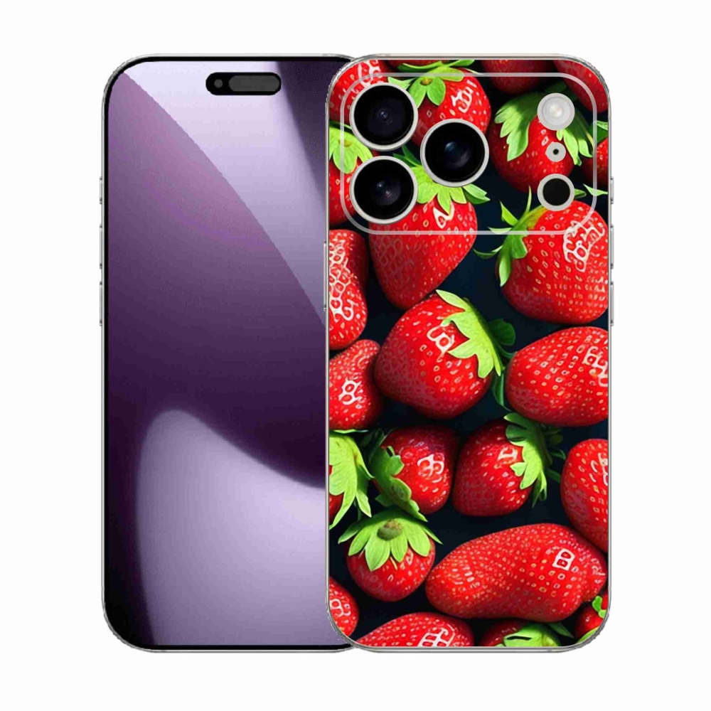 Gélový kryt mmCase na iPhone 17 Pro - jahody