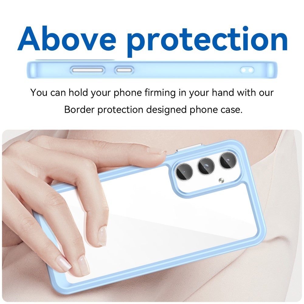 Gélový obal s pevným chrbtom na Samsung Galaxy A55 5G - modrý