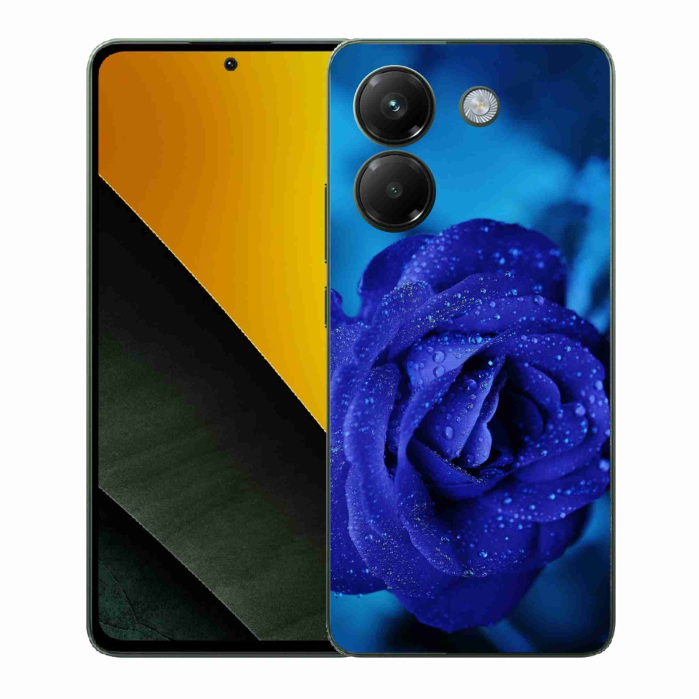 Gélový kryt mmCase na Xiaomi Poco M7 Pro 5G - modrá ruža
