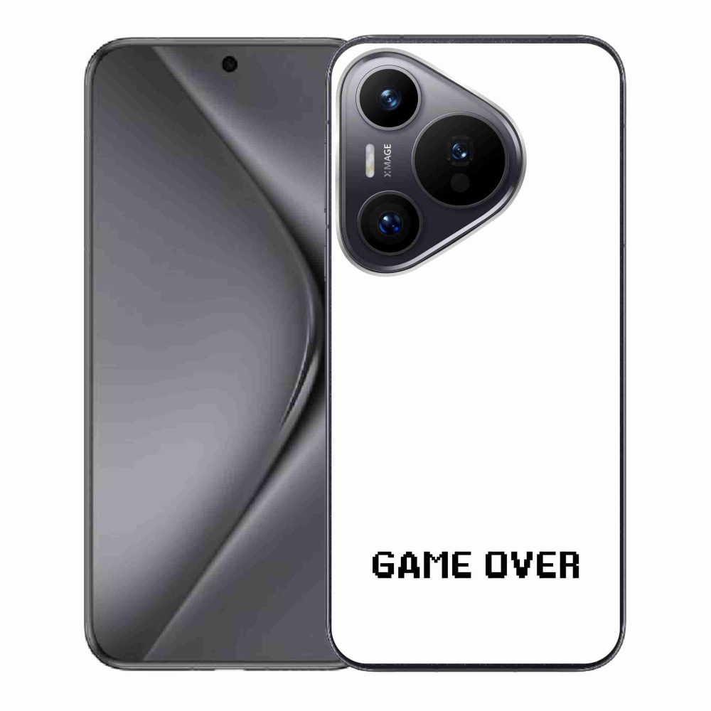Gélový kryt mmCase na Huawei Pura 70 - game over biele pozadie