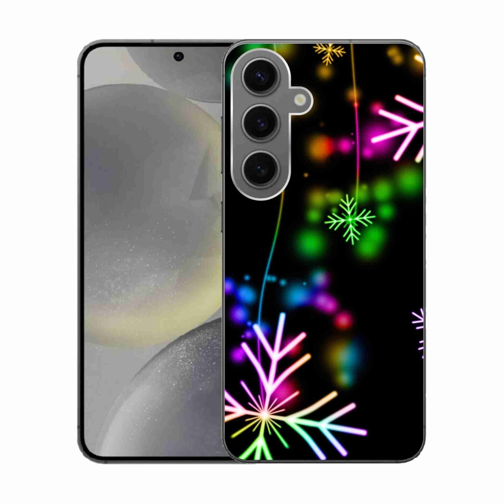 Gélový kryt mmCase na Samsung Galaxy S24 - farebné vločky