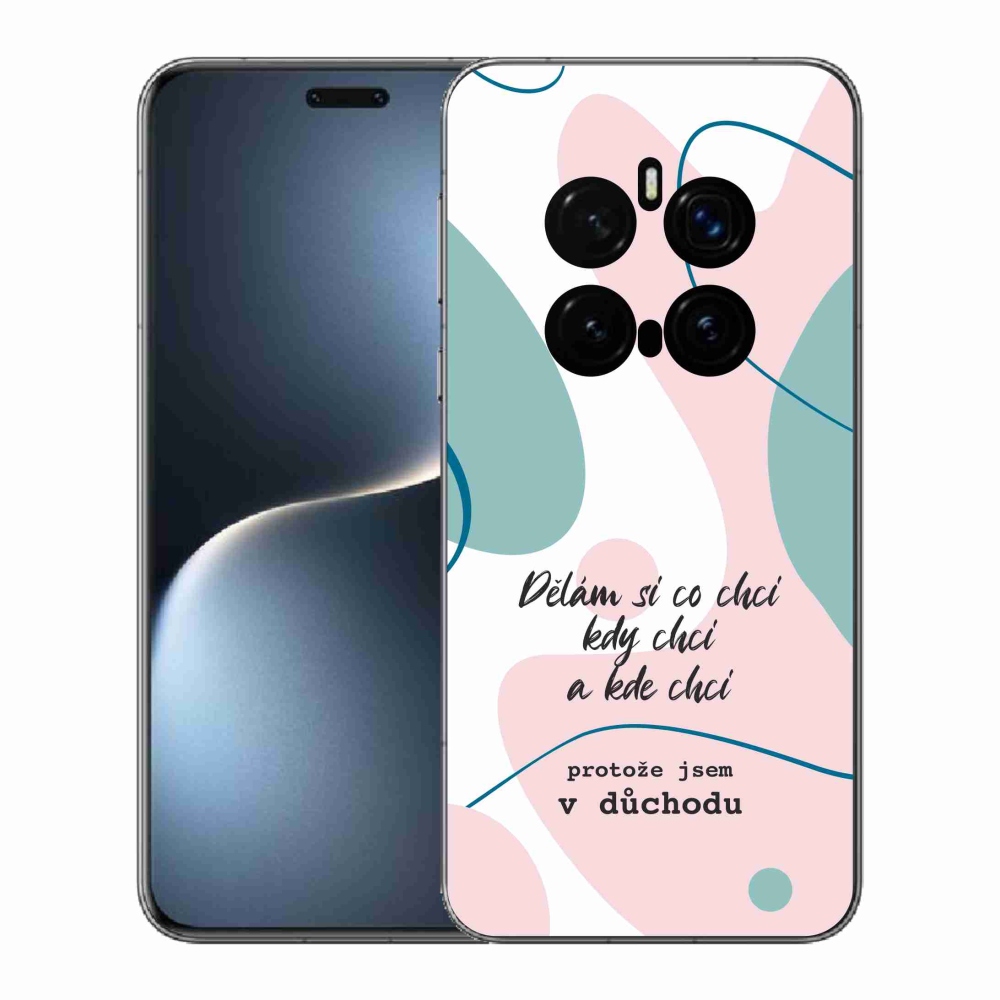 Gélový kryt mmCase na Honor Magic 7 Pro 5G - vtipný text 10 biele pozadie
