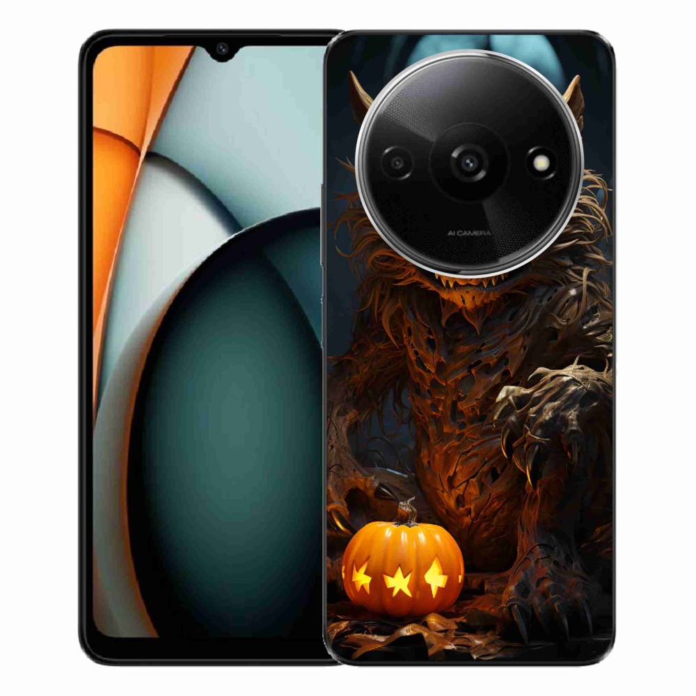 Gélový kryt mmCase na Xiaomi Redmi A3 - halloweenska príšera