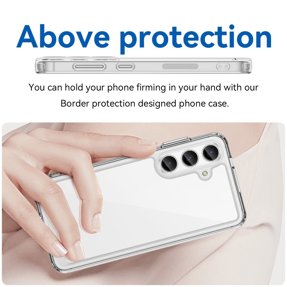 Gélový obal s pevným chrbtom na Samsung Galaxy S24+ - priehľadný