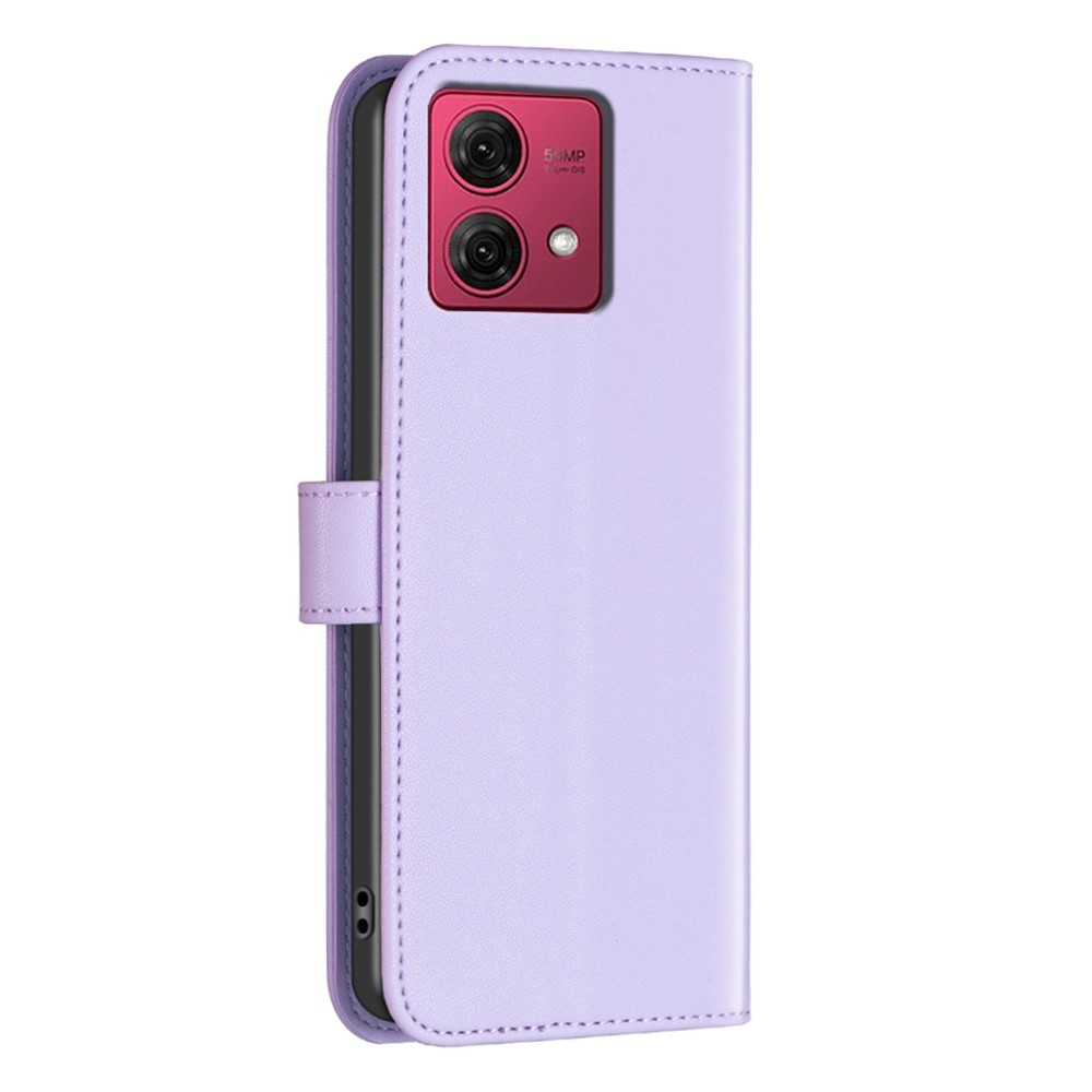 BNF knižkové púzdro na Motorola Moto G84 5G - svetlofialové