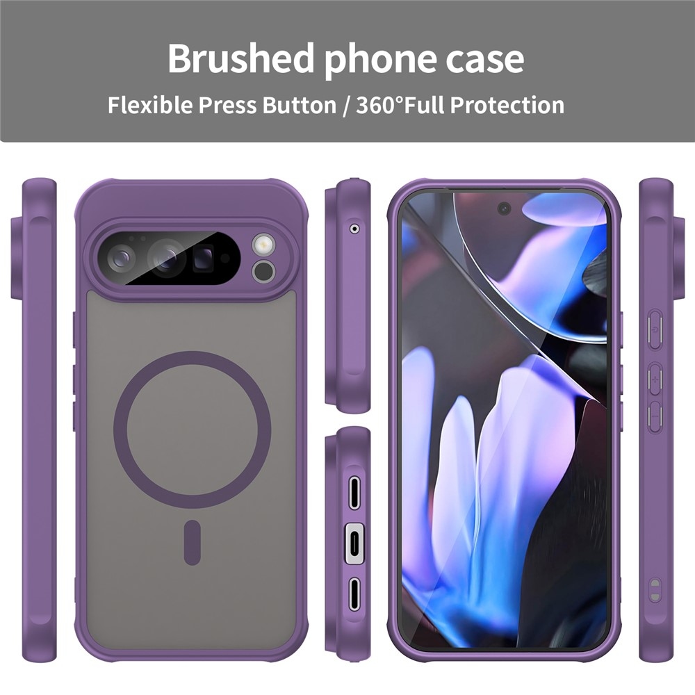 Case matný gélový obal s MagSafe na Google Pixel 10 Pro XL - fialový