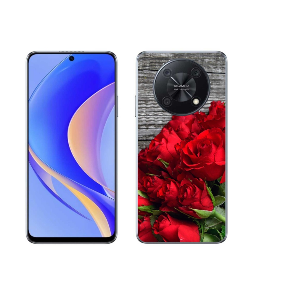 Gélový kryt mmCase na Huawei Nova Y90 - červené ruže