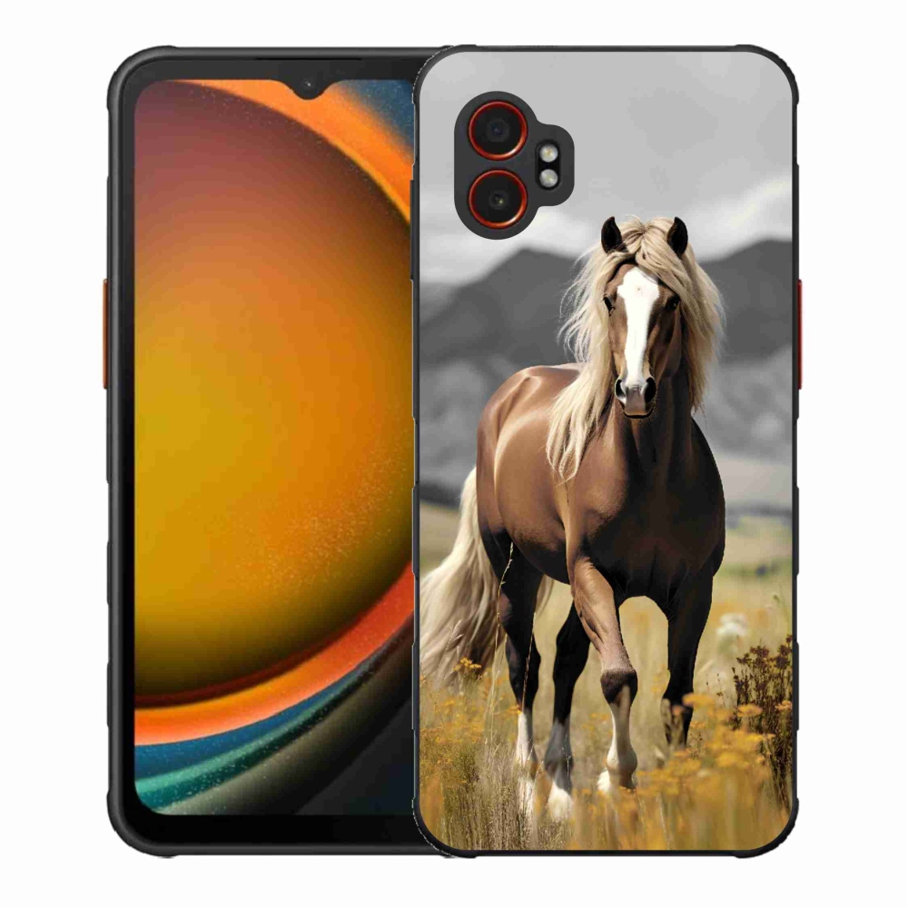 Gélový kryt mmCase na Samsung Galaxy Xcover 7 Pro - hnedý kôň 1