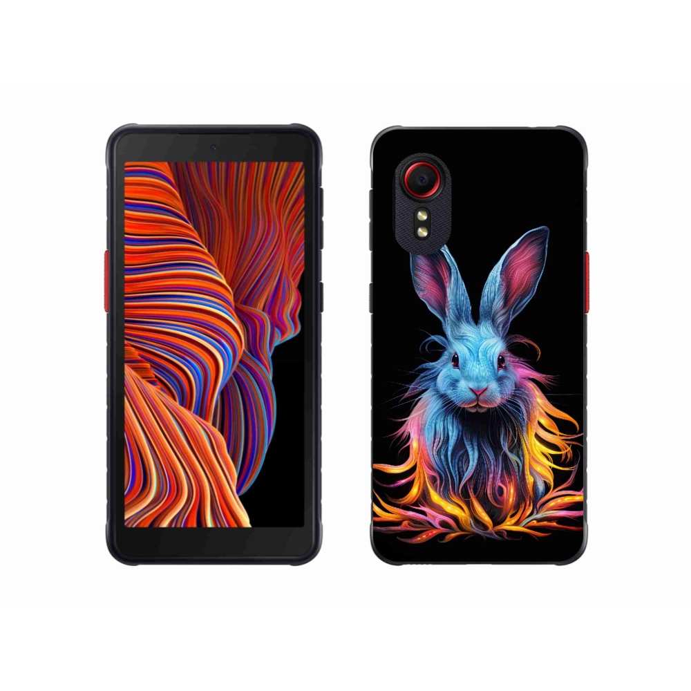 Gélový kryt mmCase na Samsung Galaxy Xcover 5 - abstraktný zajac