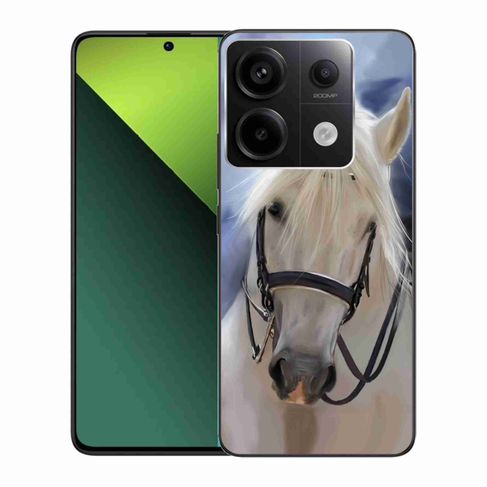 Gélový kryt mmCase na Xiaomi Redmi Note 13 Pro 5G/Poco X6 5G - biely kôň