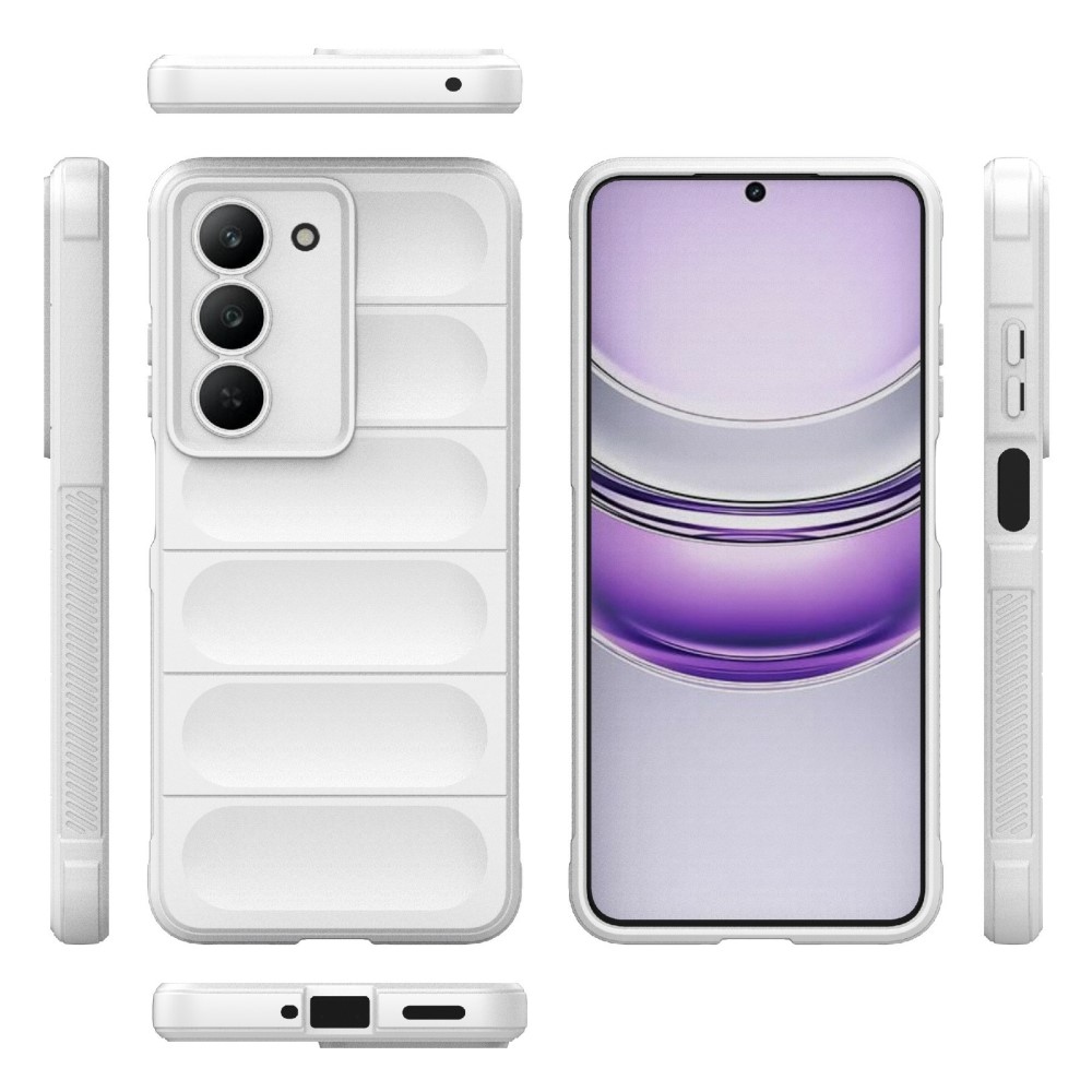 Rugg odolný gélový obal na Realme 14x 5G - biely