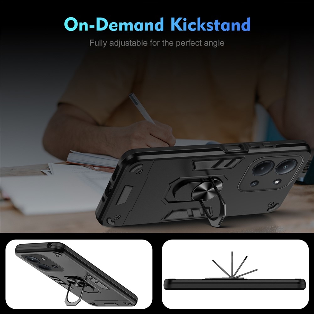 Defend odolný kryt na Xiaomi Redmi 15C 4G (171mm)/Poco C85 4G (171mm) - čierny