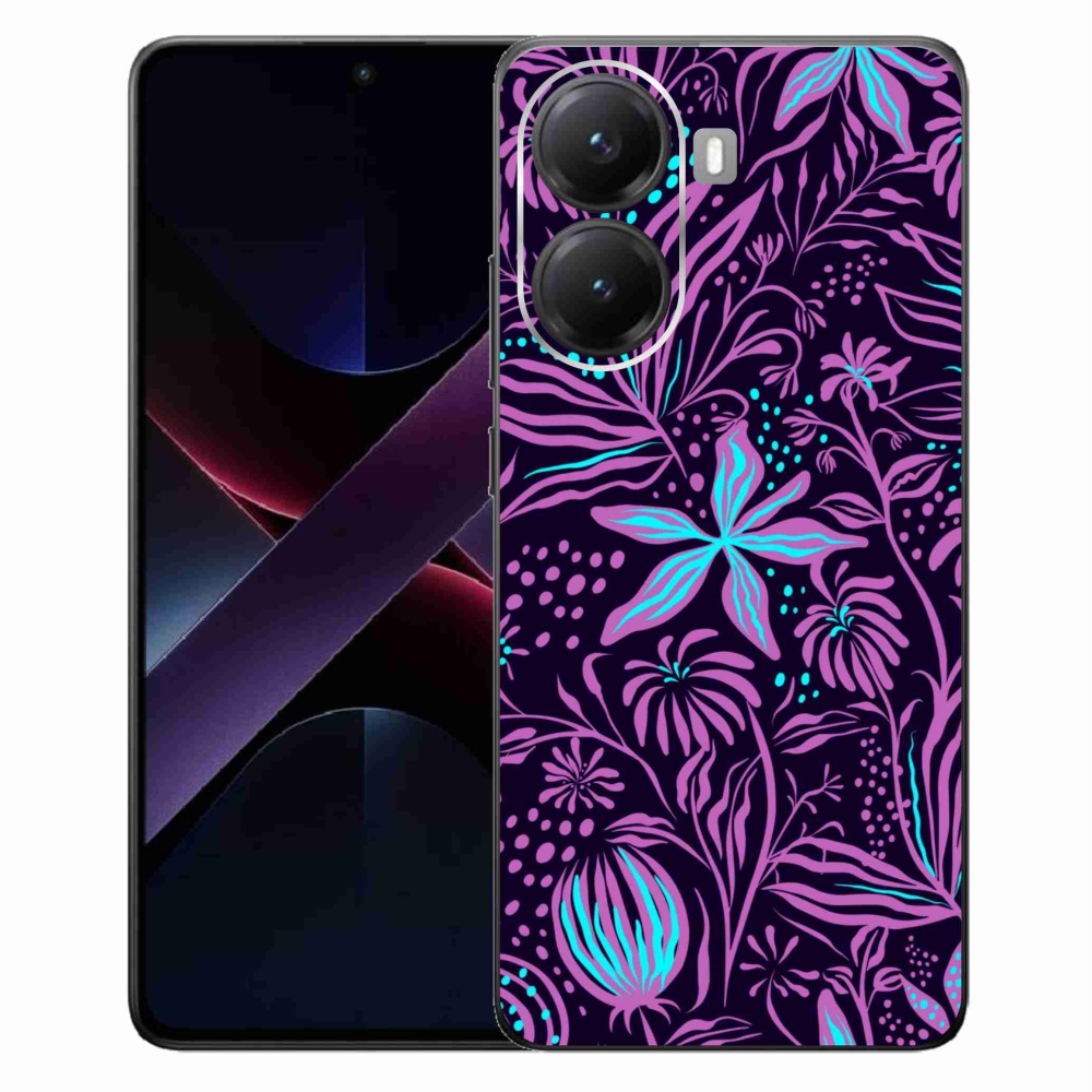 Gélový kryt mmCase na Xiaomi Poco X7 Pro 5G - kvety 2