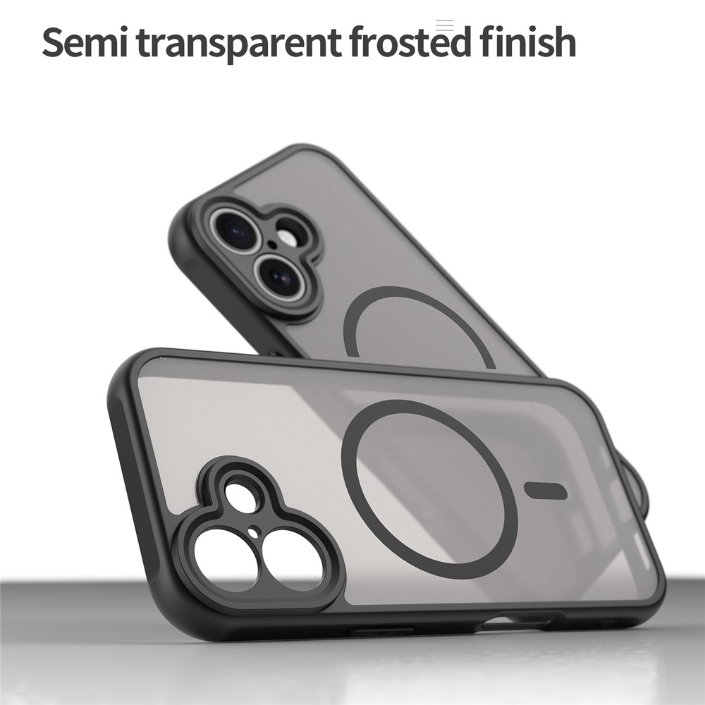 Case matný gélový obal s MagSafe na iPhone 17 - čierny