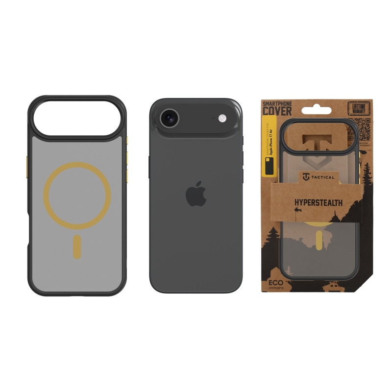 Taktický kryt MagForce Hyperstealth 2.0 pre iPhone Air Black/Yellow