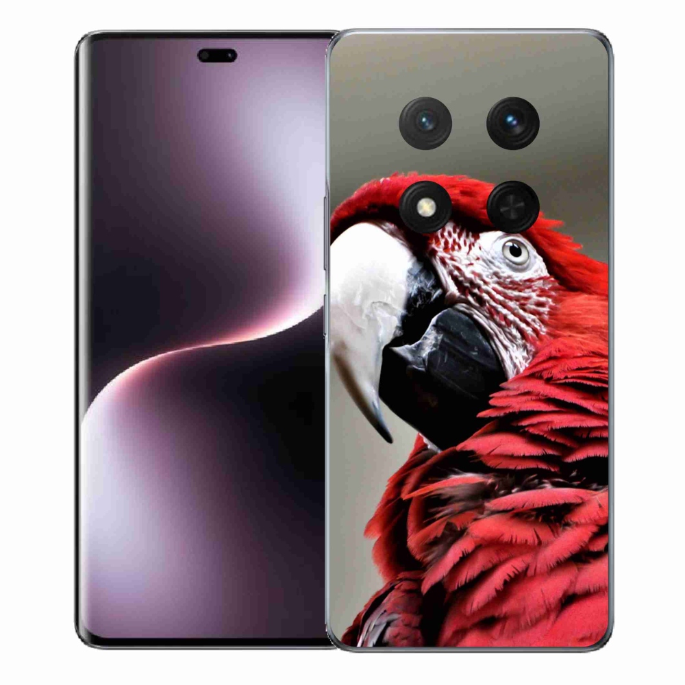 Gélový kryt mmCase na Honor Magic 7 Lite 5G - papagáj ara červený