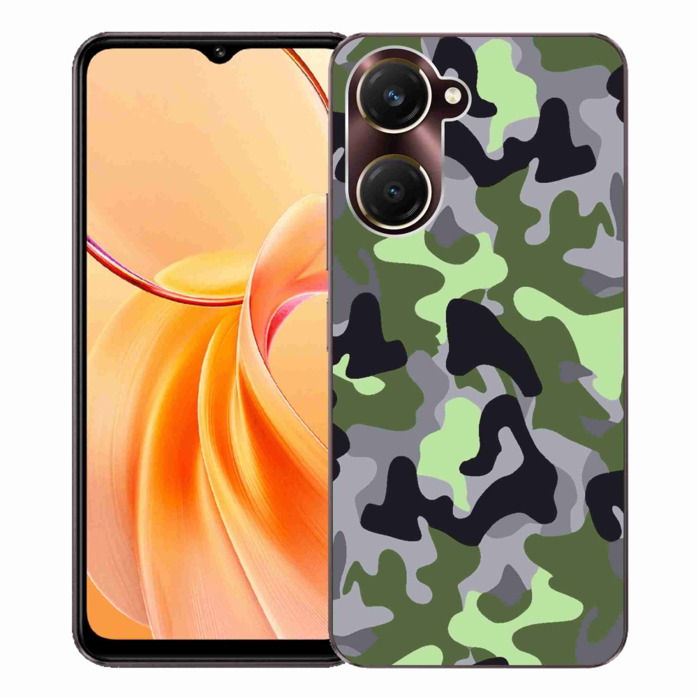 Gélový kryt mmCase na Vivo Y28s 5G - maskáčový vzor 7