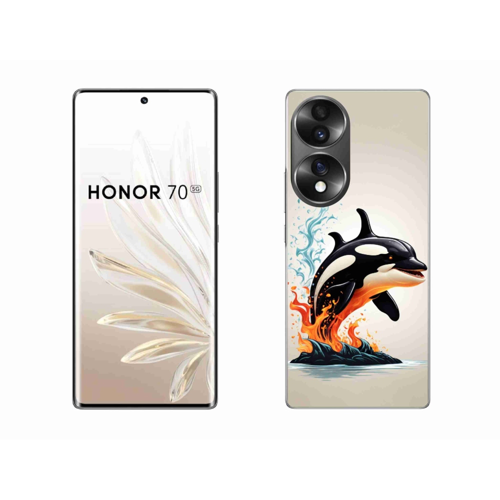 Gélový kryt mmCase na Honor 70 - kosatka