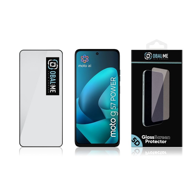 BALENIE:ME 5D tvrdené sklo pre Motorola G57 Power Black
