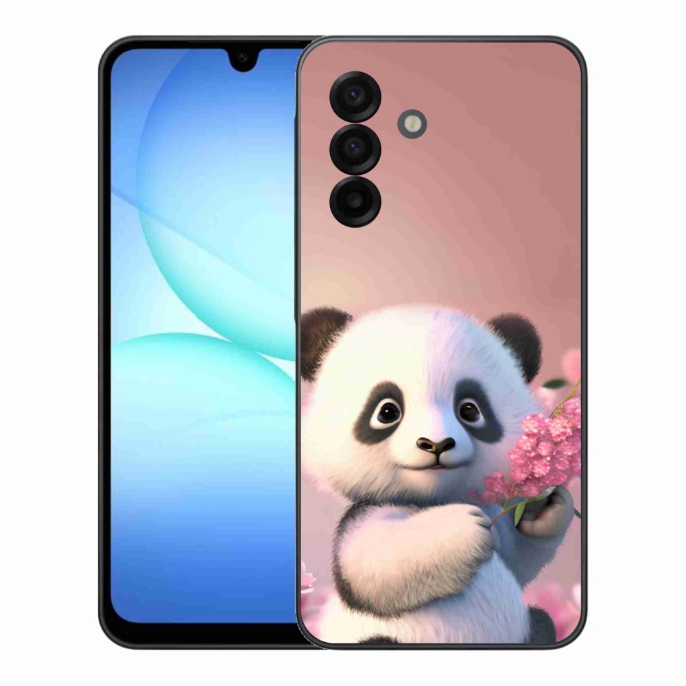 Gélový kryt mmCase na Samsung Galaxy A17 5G - roztomilá panda