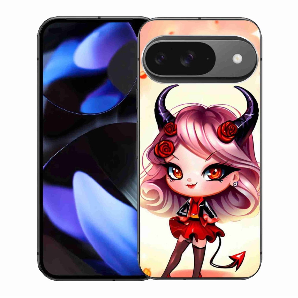 Gélový kryt mmCase na Google Pixel 9/9 Pro - kreslená čertica