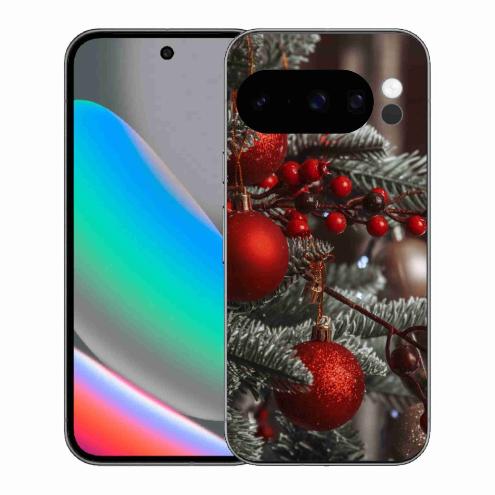 Gélový kryt mmCase na Google Pixel 10 Pro - vianočné ozdoby 2