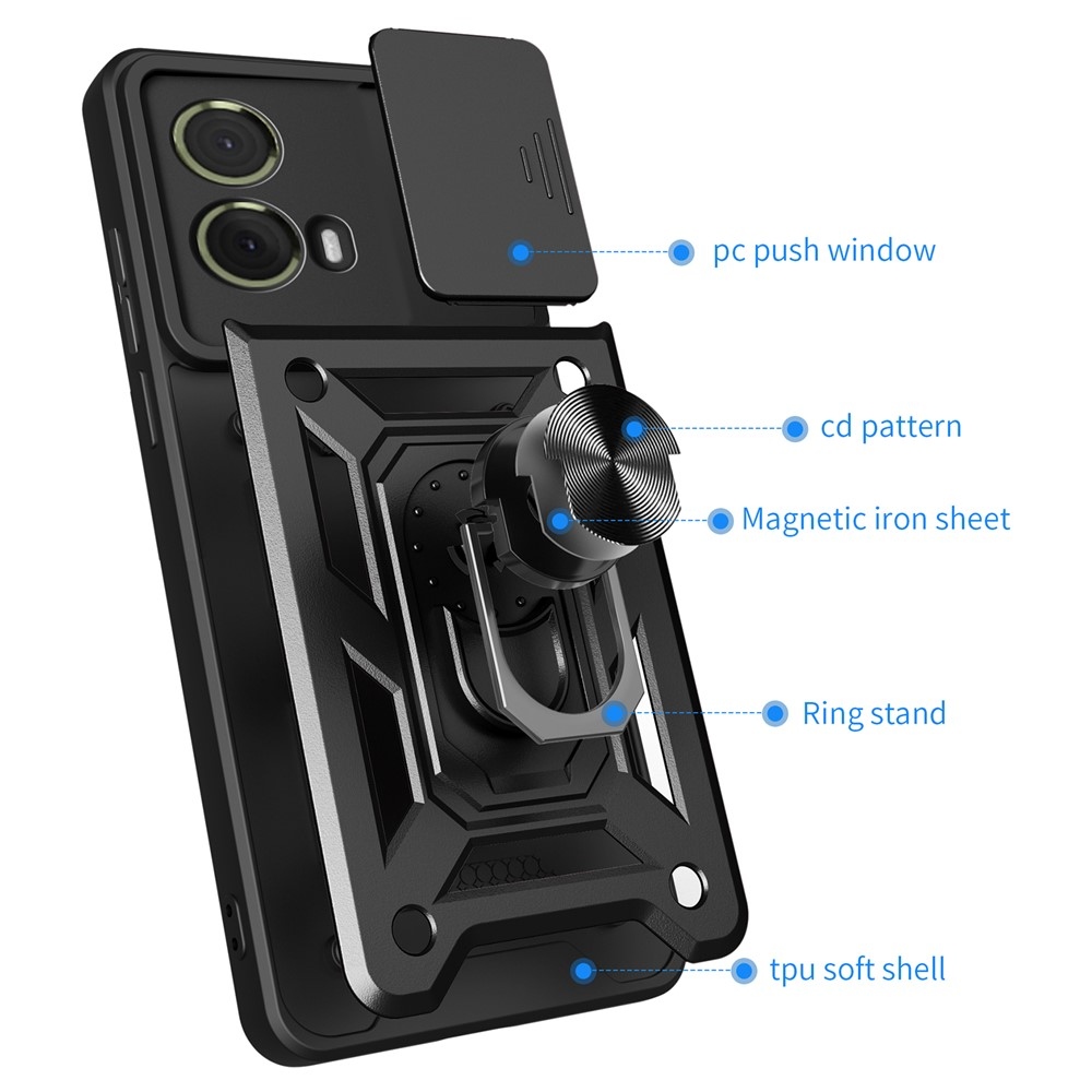 Slide odolný kryt na Motorola Moto G85 5G - čierny