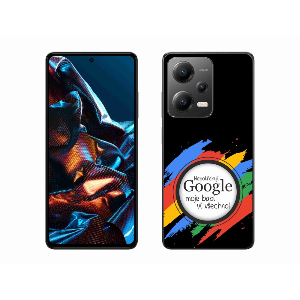 Gélový kryt mmCase na Xiaomi Redmi Note 12 Pro 5G - babi vie všetko čierne pozadie