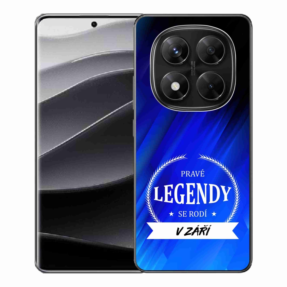 Gélový kryt mmCase na Xiaomi Redmi Note 14 Pro 5G/Poco X7 5G - legendy v septembri modré pozadie