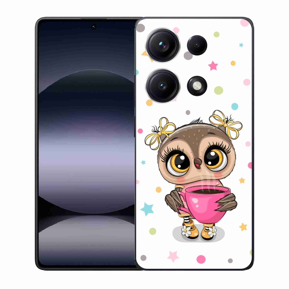 Gélový kryt mmCase na Xiaomi Redmi Note 14S - kreslená sovička
