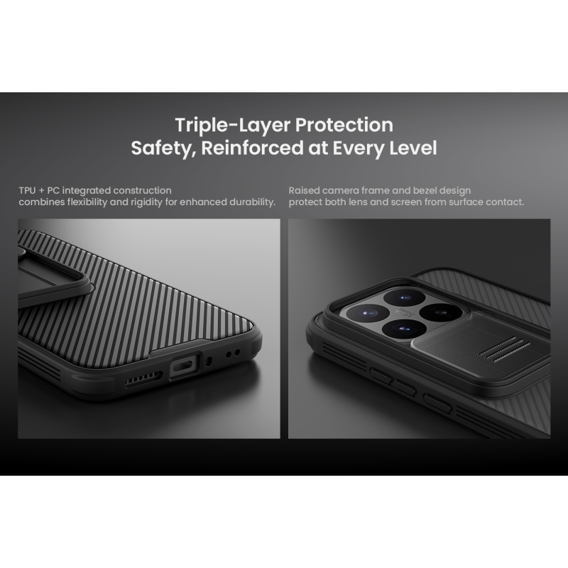 Nillkin CamShield PRO zadný kryt pre Xiaomi 17T Pro, čierny