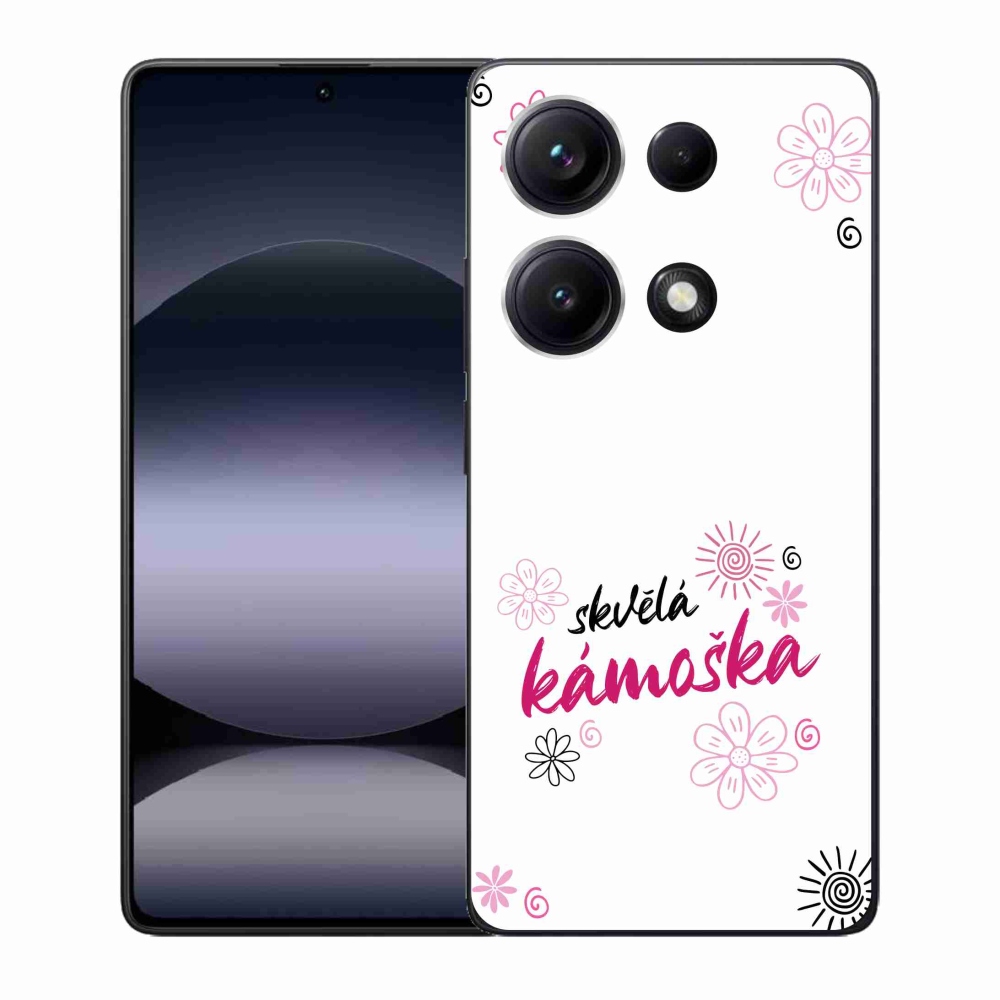 Gélový kryt mmCase na Xiaomi Redmi Note 14S - skvelá kamoška biele pozadie