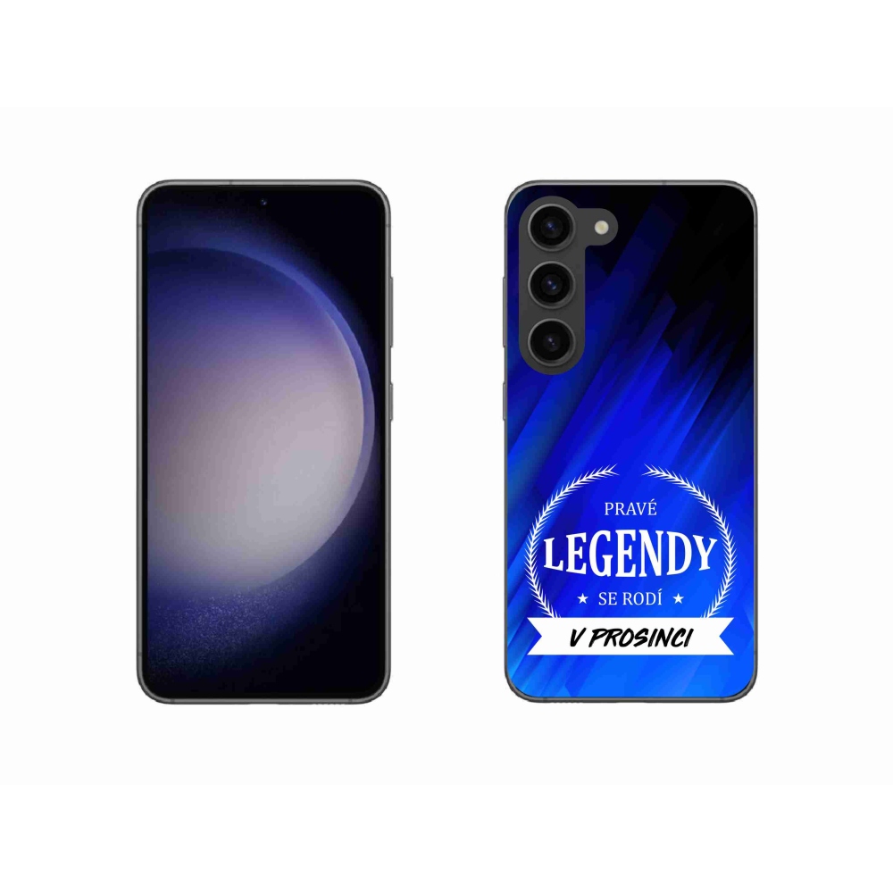 Gélový kryt mmCase na Samsung Galaxy S23 5G - legendy v decembri modré pozadí