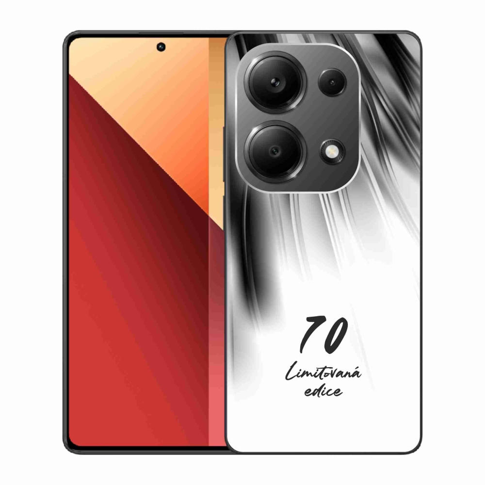 Gélový kryt mmCase na Xiaomi Redmi Note 13 Pro 4G/Poco M6 Pro - 70 limitovaná edícia biele pozadie