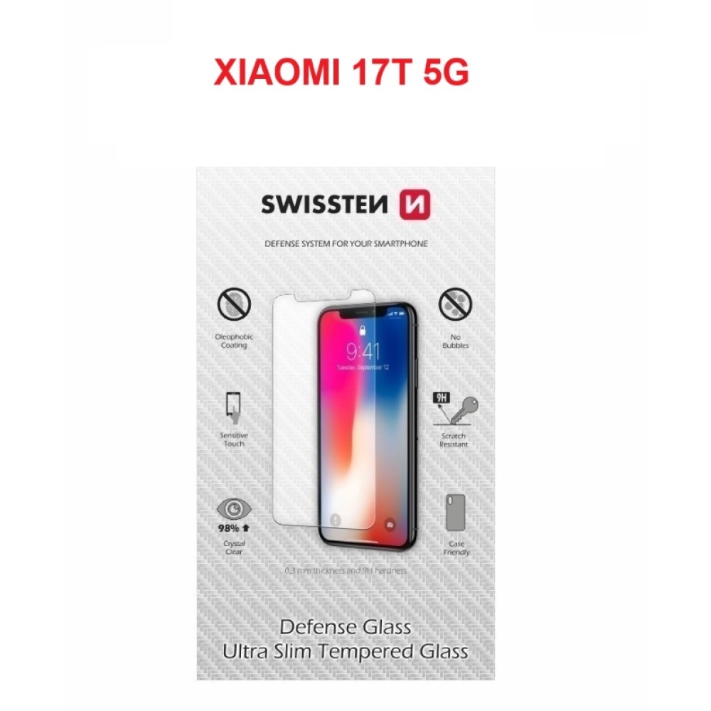 2.5D Swissten tvrdené sklo na Xiaomi 17T