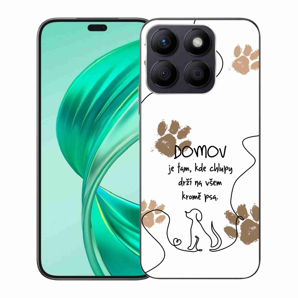 Gélový kryt mmCase na Honor X8b - psí motív biele pozadie