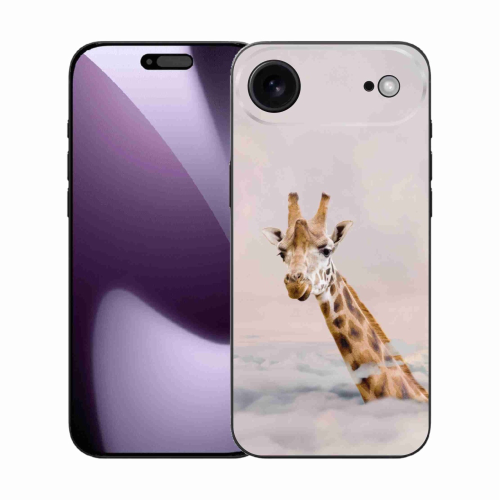 Gélový kryt mmCase na iPhone 17 Air - žirafa v oblakoch