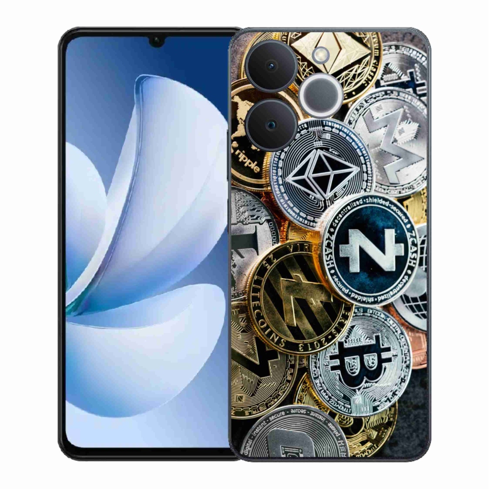 Gélový kryt mmCase na Realme Note 70T - kryptomeny